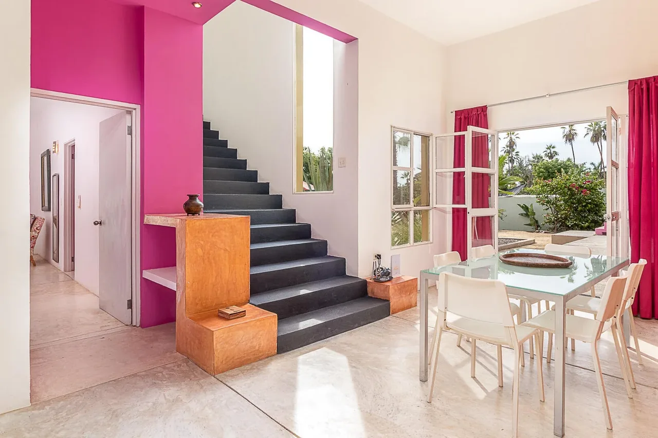 Indoor Dining Area at Casa Chilicote in Todos Santos