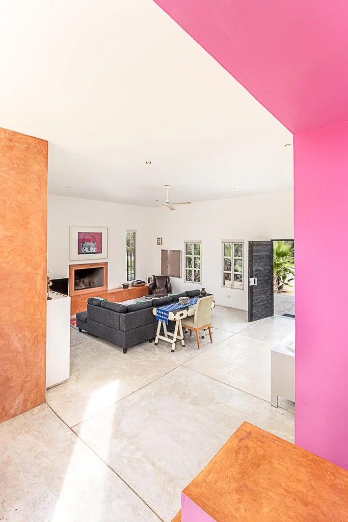 Indoor Living Room at Casa Chilicote in Todos Santos