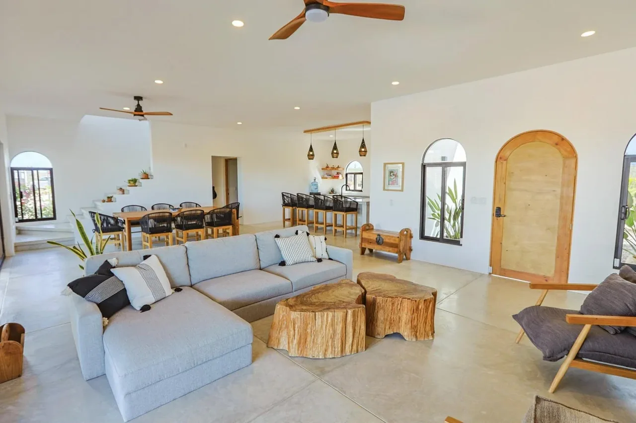 Living Room at Casa Clara - Las Tunas in Todos Santos