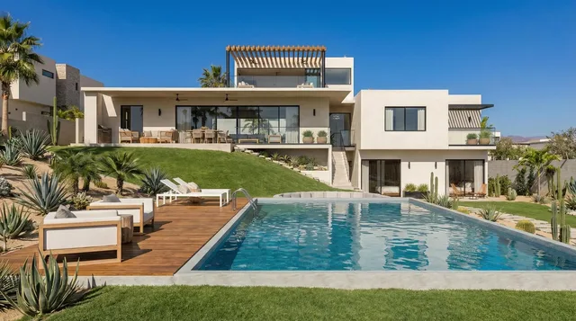 Artist rendering of a three-bedroom house at Quintas Todos Santos, Todos Santos, Baja California Sur