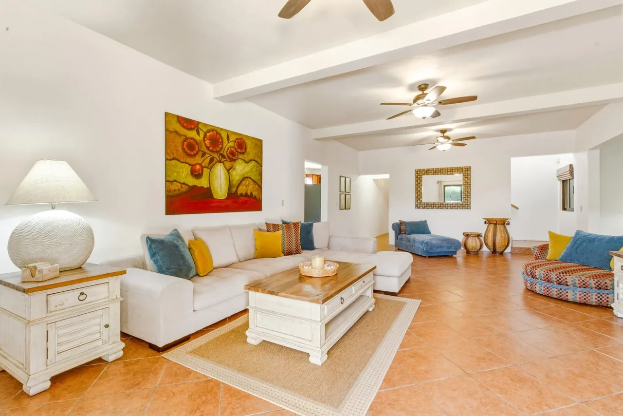 Living Room at Casa San Pedrito double lot in El Pescadero
