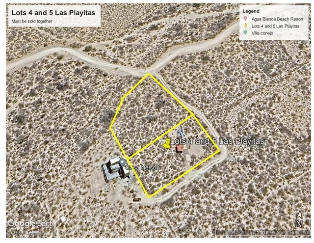 Aerial View at Las Playitas Lots 4 &5 in Las Playitas