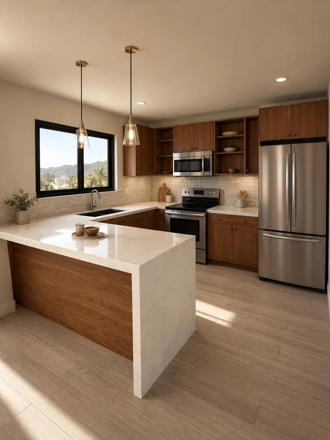Concept rendering of the residence interior