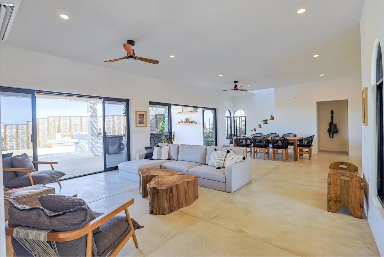 Living Room at Casa Clara, Las Tunas in Todos Santos