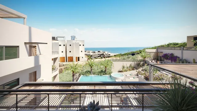Artist rendering of a two-bedroom condo at Halo of Cerritos, Cerritos, Baja California Sur